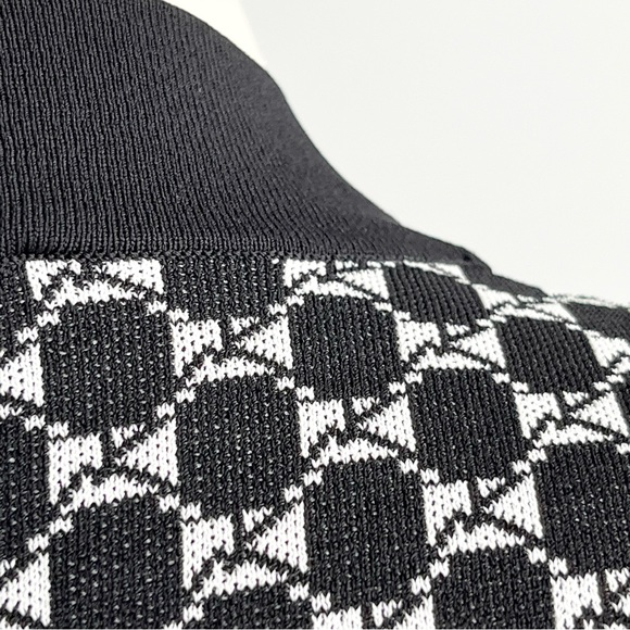 Marina Rinaldi V-Neck Mabel Cardigan black and white print size M - Picture 10 of 14